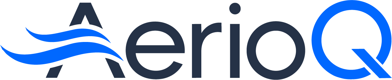 AerioQ official logo for wall-mounted cooling and heating